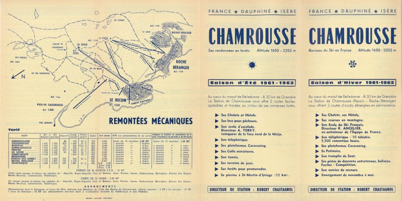 Plan Chamrousse 1961-62