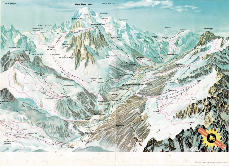 Valle de Chamonix hiver 1974