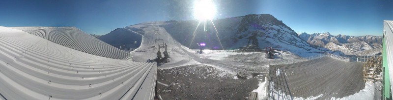 Vue camra du restaurant Glacier  3200 m le 24/10/2014  10h00