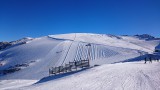 Vue des pistes du glacier le 19/12/2015