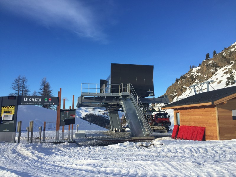 Gare aval depuis arrive piste 