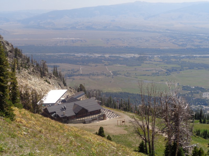 Vue de la gare aval de la tlcabine de Bridger