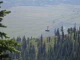 Vue du tlphrique de Jackson Hole