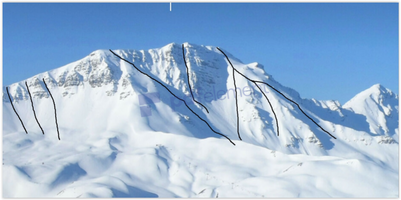 Mont Tailland pistes noires Nord