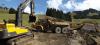 Image attache: Limpressionnante ronde des Caterpillar et des pelleteuses mne louvrage sur les hauteurs de Super-Chtel. Tombereaux de 75 tonnes et pelle de 50 tonnes.jpg